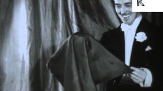 1950s Magician Levitation Magic Trick Archive Footage [upl. by Eitra]