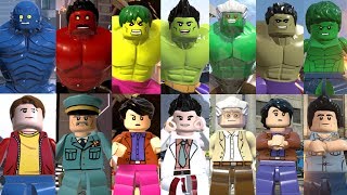 All Hulks in Lego Videogames 2013  2018 [upl. by Novyar]