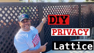 How to build a DIY Privacy Lattice Fence [upl. by Alison]