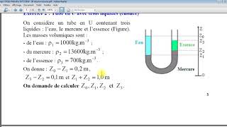 Chap 3 Meca Flu 2 Exercices de TD Hydrostatique [upl. by Eselahc]