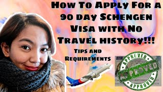 How to Apply for a 90 day Schengen Visit Visa with No Travel History [upl. by Nalid]