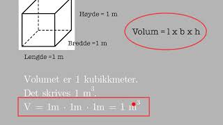 Volum av firkantet prisme og kube [upl. by Petr302]