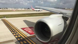 POWERFUL American Airlines Boeing 777223ER Takeoff from Miami [upl. by Syck89]