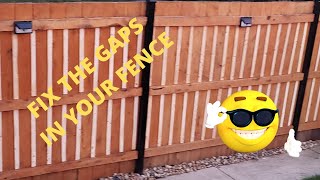 FIX FENCE GAPS AND GAIN MORE PRIVACY [upl. by Ahseit]