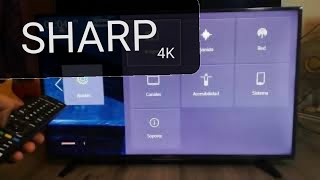 Pantalla SHARP AQUOS 4k SMART TV Review configuración vale la pena [upl. by Rol351]