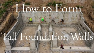 How to Form Tall Foundation Walls [upl. by Peery]