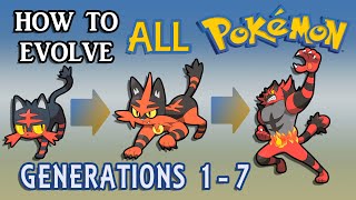 How To Evolve All Pokémon All Generations 17 [upl. by Roderich933]