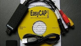 My EasyCAP DC60 USB 20 Video Adapter With Audio Capture Review Part 1 [upl. by Xilef]