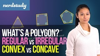 Whats a Polygon Regular vs Irregular and Convex vs Concave Polygons  Nerdstudy [upl. by Atte]