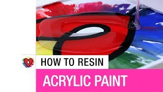 How To Resin Acrylic Paint [upl. by Alegnave]