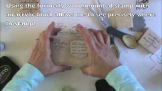 EASY Converting Wood Mounted Stamps to Cling Mount Stamps [upl. by Aromas]