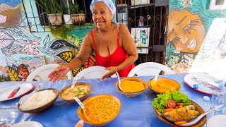 AfroBrazilian Street Food  GIANT FOOD TOUR  Boiling Moqueca  Acarajé in Salvador Bahia Brazil [upl. by Euhsoj]