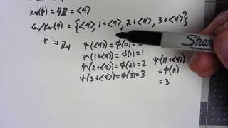 Abstract Algebra 105 First Isomorphism Theorem [upl. by Desma]