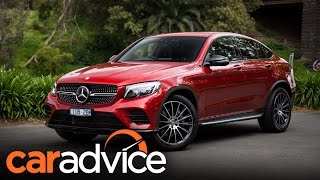 2017 MercedesBenz GLC Coupe Review  CarAdvice Drive [upl. by Ellesirg]