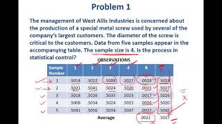 Control Charts For Variables [upl. by Bowerman]