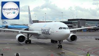 AIR TRANSAT AIRBUS A330200 AIRCRAFT VISIT [upl. by Tracy]