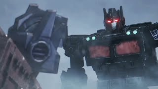 Optimus Prime VS Nemesis Prime  Transformers War For Cybertron  Kingdom [upl. by Alset556]