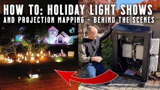 How To  LightORama Light Shows amp Projection Mapping For Halloween amp Christmas  Behind The Scenes [upl. by Ytissac]