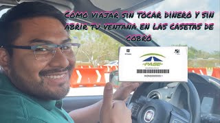 Como viajar seguros sin contacto en las casetas de cobro de las autopistas 🛣 de México con PASE [upl. by Ahsiakal297]