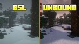 BSL Shaders vs Complementary Unbound  Shader Comparison [upl. by Niraa]