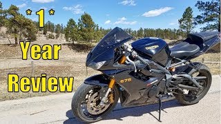 Triumph Daytona 675  1 Year Review [upl. by Pillihp]