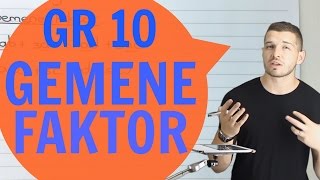 Gr 10 Wiskunde  Faktorisering  Gemene Faktor [upl. by Rockie]