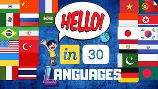 How To Say Hello in 30 Different Languages [upl. by Sorcha]