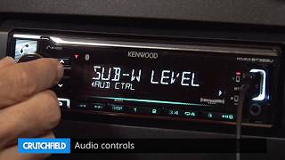 Kenwood KMMBT322U Display and Controls Demo  Crutchfield Video [upl. by Aziram]