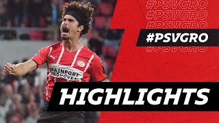 RAMALHO scores his first in 🔴⚪  HIGHLIGHTS PSV  FC Groningen [upl. by Naxor]