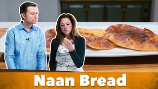 Keto Naan Bread Recipe Low Carb  Karen and Eric Berg [upl. by Trevar]