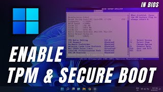 How to Enable TPM amp Secure Boot in Windows 11 2024 Easy Guide [upl. by Hildegaard]