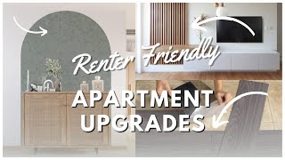 RENTER FRIENDLY APARTMENT UPGRADES  Removable and Landlord Friendly [upl. by Kotta]