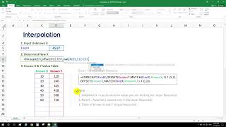 Quickly Interpolation by Excel [upl. by Amol]