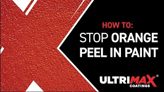 How To Stop amp Fix Orange Peel In Spray Paint [upl. by Asiul]