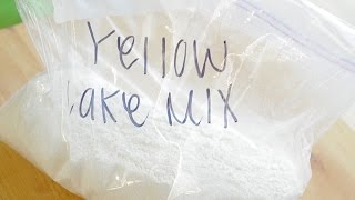 Yellow Cake Mix from Scratch  Quick amp Easy [upl. by Arata53]