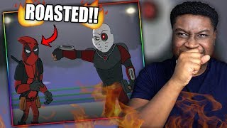 SHOTS FIRED  Deadpool Vs Deadshot  Cartoon Beatbox Battles Reaction [upl. by Haissi]