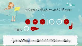 Flute Tutorial Naruto sadness and sorrow [upl. by Elrak]