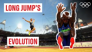 Evolution of the Men’s Long jump at the Olympics [upl. by Euseibbob]