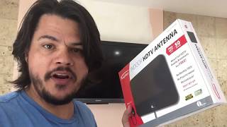 1byone indoor HD Antenna Unbox  Install  Review Cord Cutter [upl. by Navanod]