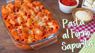 PASTA AL FORNO SAPORITA Ricetta Facile di Benedetta  Baked Pasta Easy Recipe [upl. by Chubb]