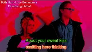 Lyrics  Beth Hart amp Joe Bonamassa  Id Rather Go Blind [upl. by Philbert177]