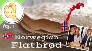 How to Make Norwegian Flatbrød Flatbread with Mama and Tante Nøve [upl. by Golanka593]