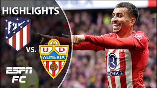 Atletico Madrid vs Almeria  LALIGA Highlights  ESPN FC [upl. by Bazluke]