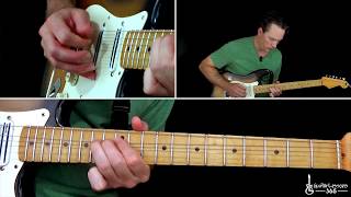 Scuttle Buttin Guitar Lesson Full Song  Stevie Ray Vaughan [upl. by Collyer]