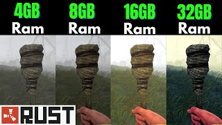 Rust 4gb ram vs 8gb ram vs 16gb ram vs 32gb ram [upl. by Ylrebmi566]