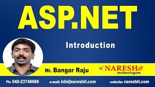 ASP NET Introduction  ASPNET Tutorials  MrBangar Raju [upl. by Okiruy]