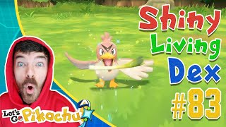 SHINY FARFETCHD CATCH REACTION Pokemon Lets GO Pikachu Extreme Shiny Living Dex 83 [upl. by Cedric]