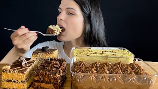 ASMR  CHOCOLATE MOUSSE CAKES  MUKBANG [upl. by Heigho]