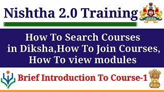 How To Search Courses in Diksha App॥Nishtha 20 Karnataka॥How to find courses in diksha॥Diksha Porta [upl. by Elbag]