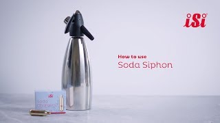 iSi Soda Siphon  How to Use [upl. by Tteve966]